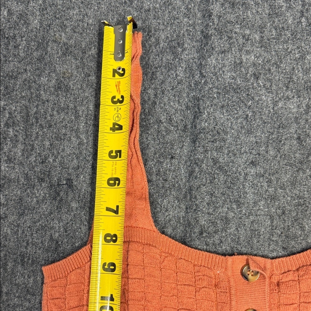 Free People Orange Textured Mini Dress - Picture 5 of 8